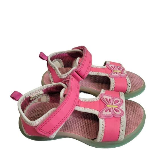 Carter's butterfly lightup sandals 9 - Picture 2 of 3